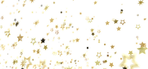 Sparkling gold stars on white. Perfect for holidays, celebrations, and more!