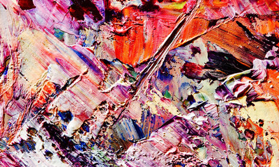 Abstract art background . Hand painting artwork on canvas .