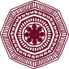 Beautifully crafted mandala vector illustration featuring detailed, symmetrical patterns in a circular layout. Ideal for use in spiritual art, coloring books, meditation visuals, textile design, and d