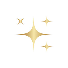 Golden Glitter Sparkle Star