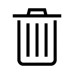 trash icon vector/deleted media type