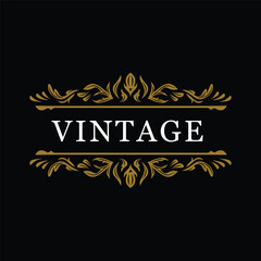 Vintage label elegant design illustration
