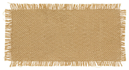 Isolated Burlap Fabric