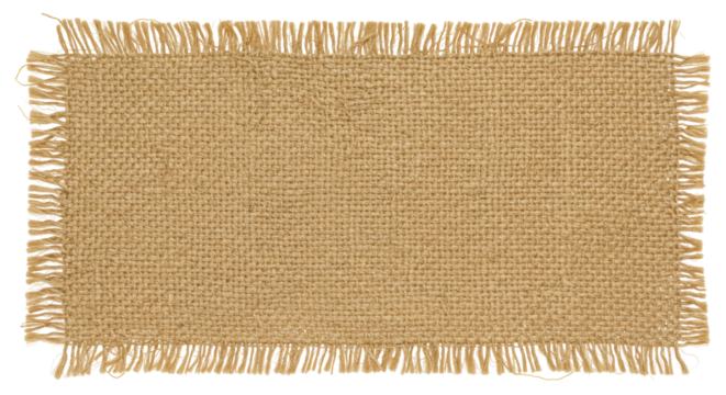 Isolated Burlap Fabric