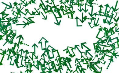 Green Arrows Background