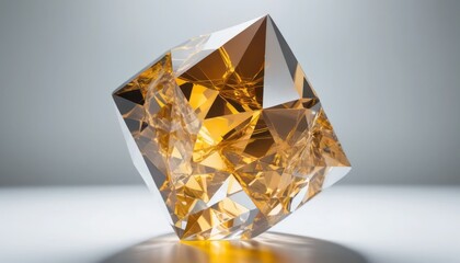 a piezoelectric crystal lattice under immense pressure