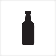 Bottle Silhouette Minimalist Vector Design