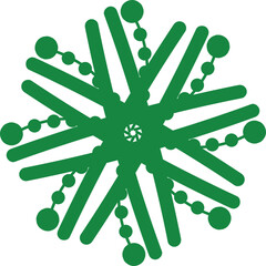 Detailed and symmetrical mandala artwork featuring intricate geometric patterns and ornamental elements. This decorative design is perfect for use in meditation visuals, coloring books, textile prints