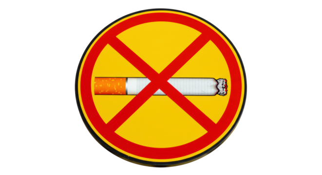 Isolated No Smoking Sign