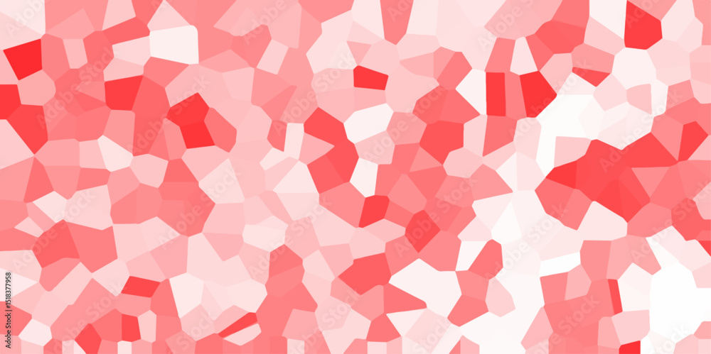 Leinwandbilder abstract low polygon gradient generative crystal texture background geometric light red colored back
