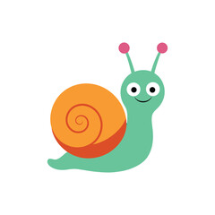 funny snail vector