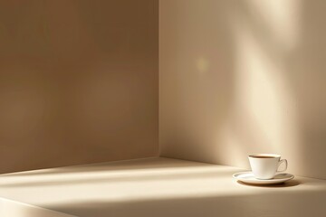 Vibrant Color Picture of Realistic Coffee Landing Page Template Design