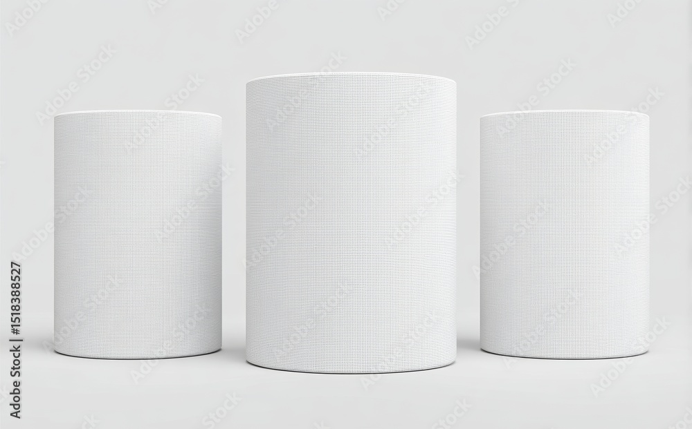 Poster the png image features a white podium product displayed on a transparent 3d background with an empty