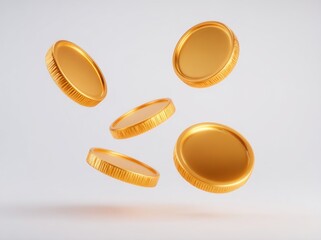 Transparent PNG image featuring a 3D stack of Chinese gold coins