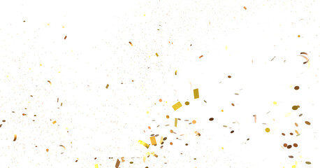 Abstract Golden Confetti Burst