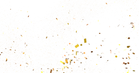 Abstract Golden Confetti Burst