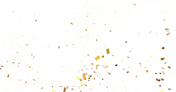 Abstract Golden Confetti Burst