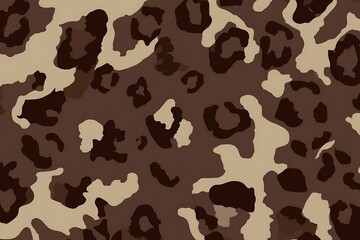 Leopard print camouflage in neutral colors