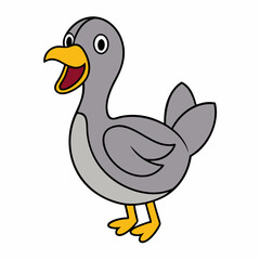 bird, duck, animal, goose, isolated, nature, white, beak, mallard, cartoon, farm, feather, wildlife, wild, cute, duckling, yellow, animals, feathers, water, vector, poultry, one, illustration, lake