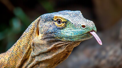 Fototapeta premium Close-up Komodo Dragon Head