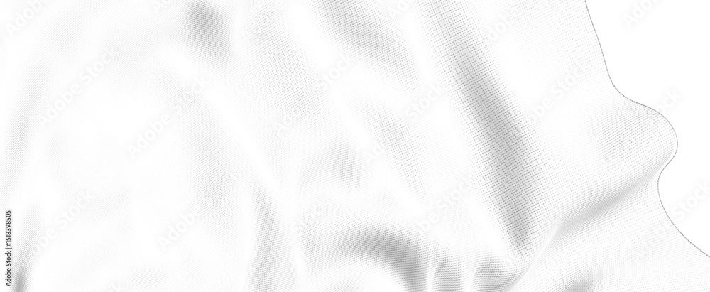 Aufkleber Abstract textured 3D pattern with a white background, suitable for design projects.