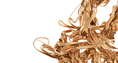 Gold background, gold polished metal, steel texture