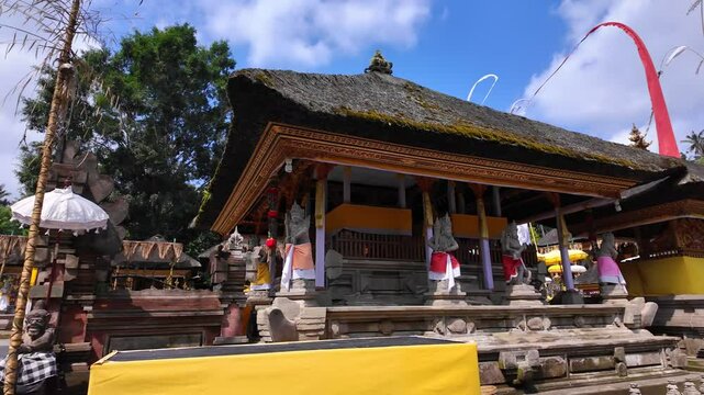 Picturesque view of ancient Ubud Tirta Empul Temple. Bali, Indonesia