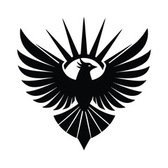 Obraz premium bird logo silhouette vector illustration