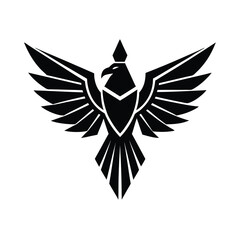 Obraz premium bird logo silhouette vector illustration