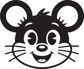 black and white cartoon illustration