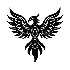 Naklejka premium eagle tattoo vector
