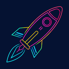 Firework rocket vector in patriotic style—set on white background, great for July 4th digital products and celebration-themed media.