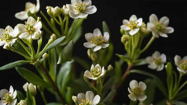 Close-up view of a bunch of white flowers