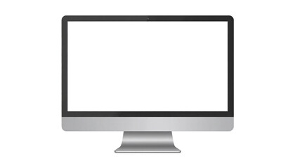 Fototapeta premium Computer monitor isolated on transparent background.