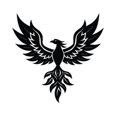 Obraz premium bird logo silhouette vector illustration