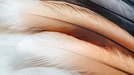 Close-up of colorful bird feathers