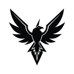 Obraz premium bird logo silhouette vector illustration