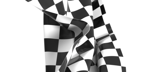 Black and white checkered abstract background. Race background with space for text. Racing flag