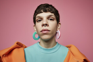 Natural look, real heart. Vibrant and bold portrait of Gen Z and millennial individuals embracing LGBTQ+ identity, pride, and self-expression.