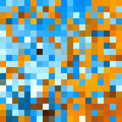 Colorful abstract mosaic background. Pixel effect. Camo and camouflage.