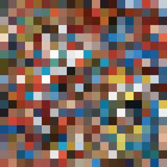 Colorful abstract mosaic background. Pixel effect. Camo and camouflage.
