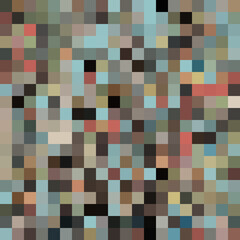 Colorful abstract mosaic background. Pixel effect. Camo and camouflage.