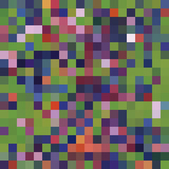 Colorful abstract mosaic background. Pixel effect. Camo and camouflage.