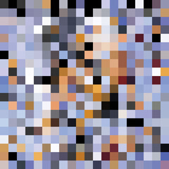 Colorful abstract mosaic background. Pixel effect. Camo and camouflage.