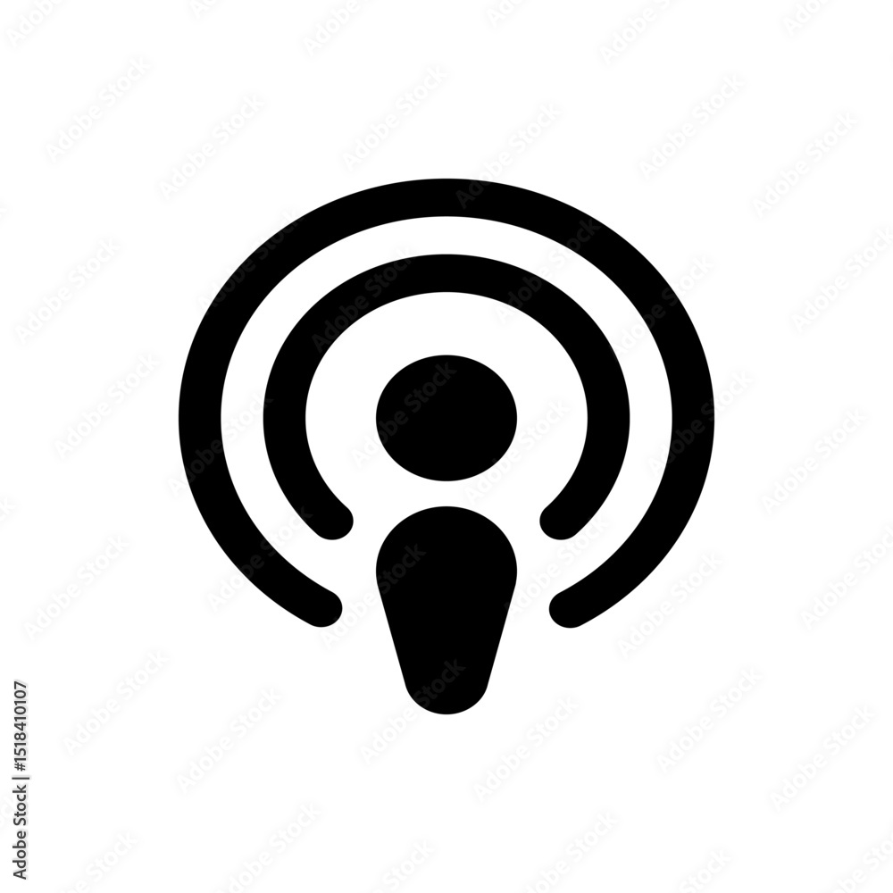 Poster The number ninety eight displayed in white font on a black rounded rectangle background in a simple style