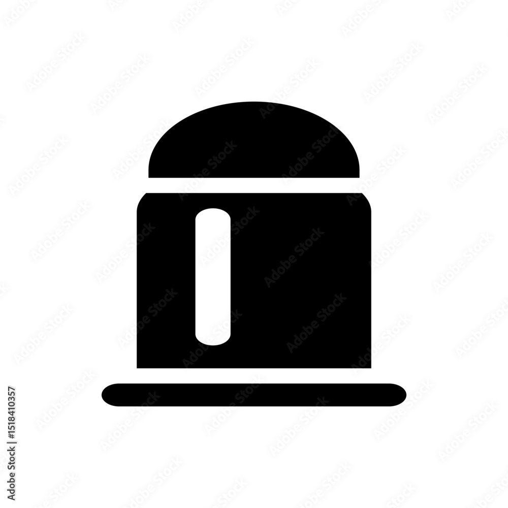 Poster universal access symbol with person inside a circle and a gear representing settings or configuratio