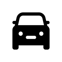 Illustration of a person in a car crash with an airbag deploying for safety and protection icon design