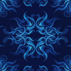 Fototapeta premium Blue Flame Design Scalable Graphic for Branding Graphic Design Element background wallpaper