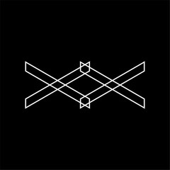 Abstract Geometric Line Art Pattern and Symbol Minimalist Design