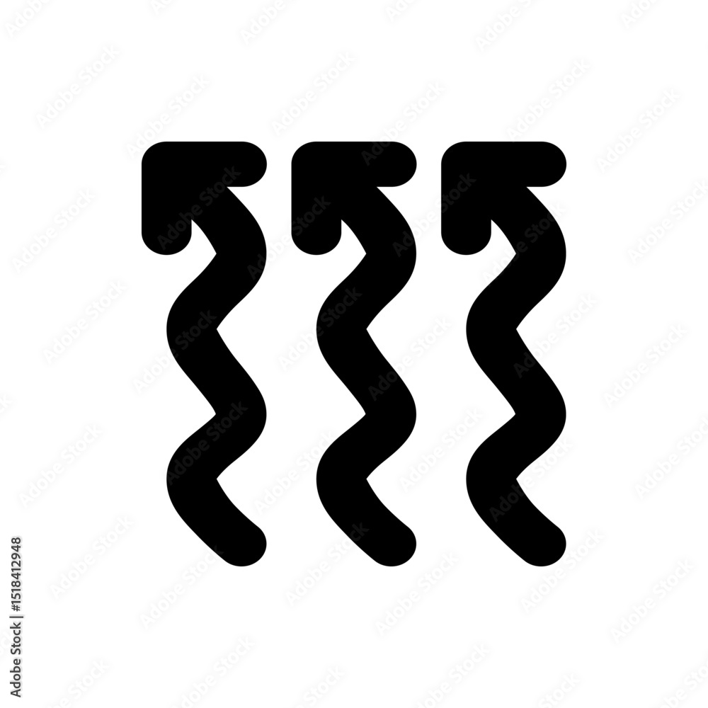 Poster android robot icon inside a rounded square with a vertical rectangle on the left side in black and w